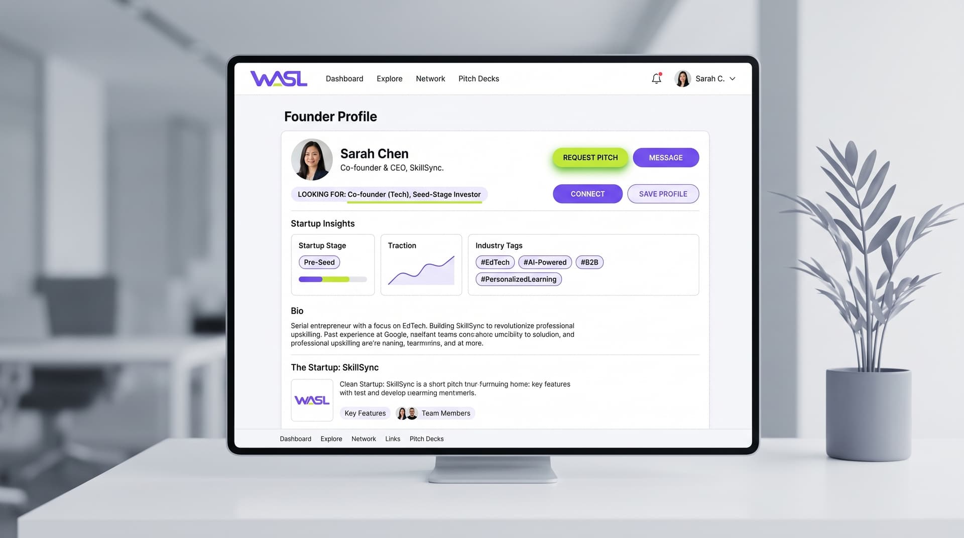 Founder Matching Interface